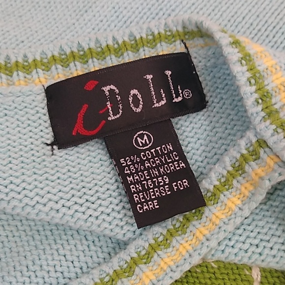 Vintage Y2K Argyle Sweater Tank Top - Picture 5 of 8